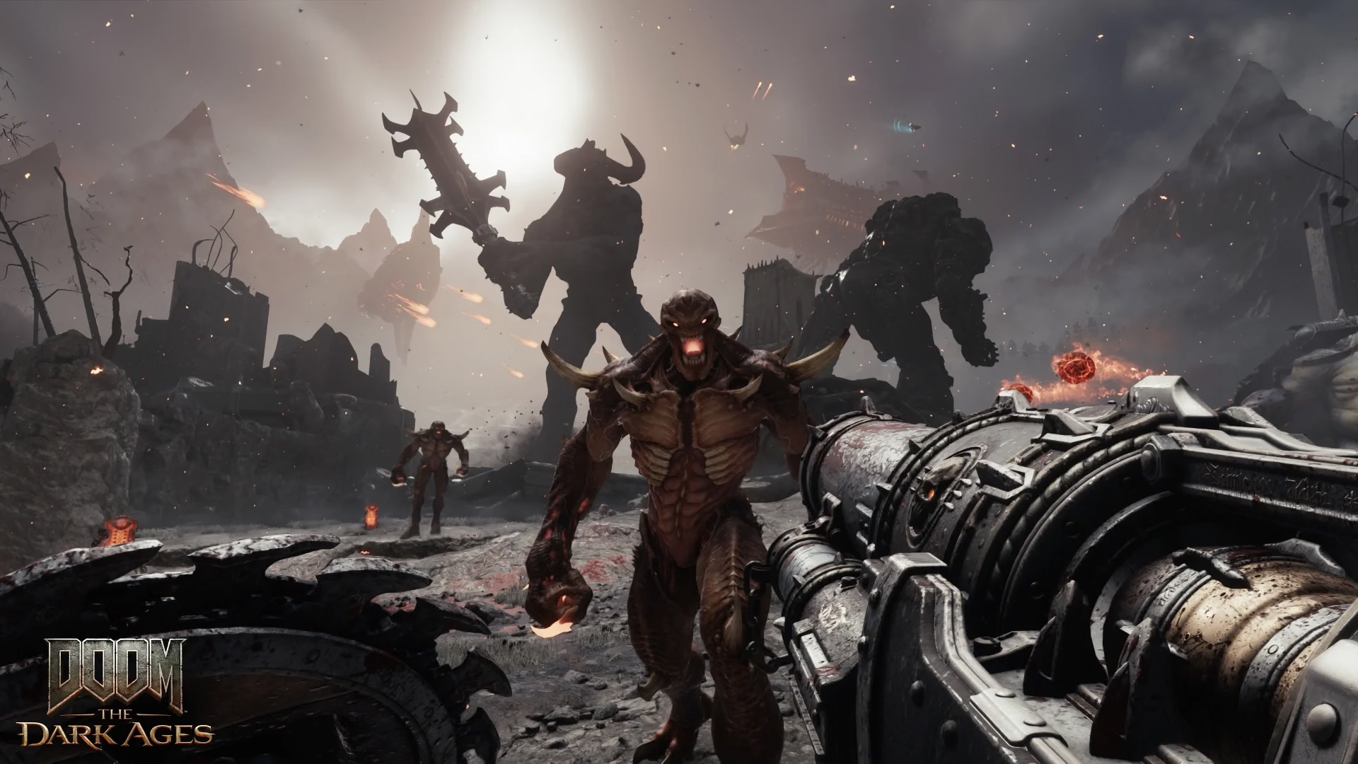 DOOM: The Dark Ages — siege battle showing large-scale combat environment